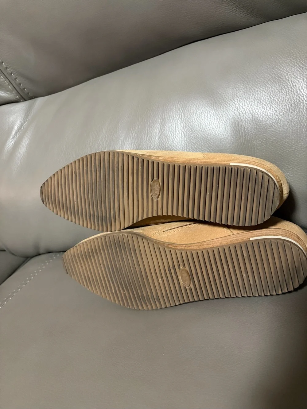 DR. SCHOLL'S WOMEN'S KATY Suede Slip-On Shoe in Tan